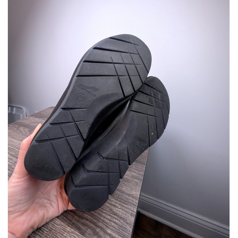 Dansko Black Mary Jane Flats with Ankle Strap - Picture 6 of 7